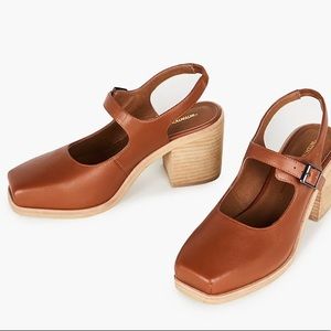 Intentionally Blank ❤️ Office Cognac Mary Jane Slingbacks  ❤️ Madewell